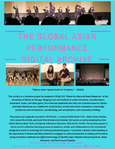 Flyer for the Global Asian Performance Archive